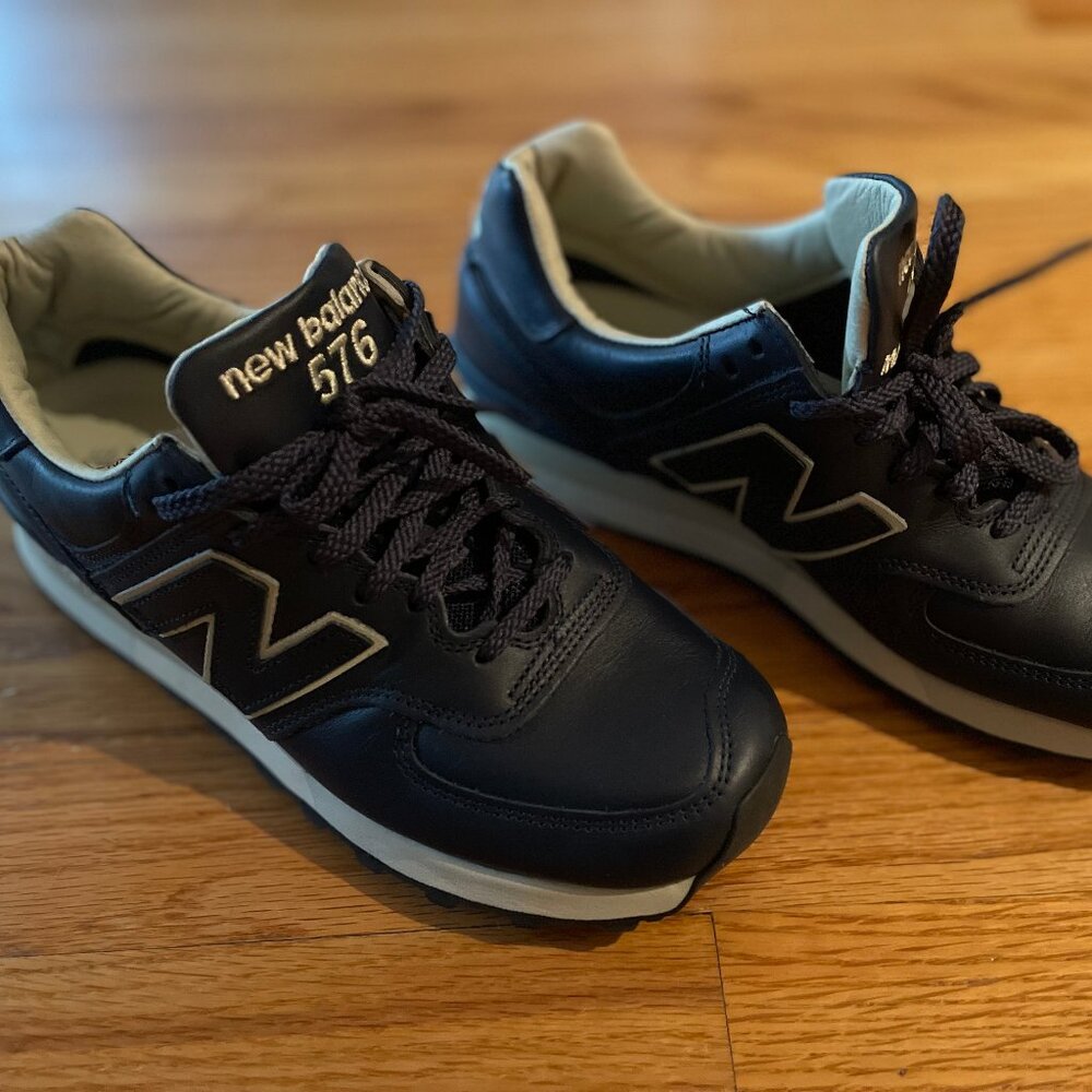 New Balance 576 Leather MADE IN UK ENGLAND Navy Cement OU576LKK Sky Captain